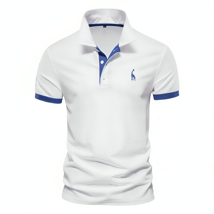 Maxwell | Men's Contrast Trim Pique Short Sleeve Polo Shirt