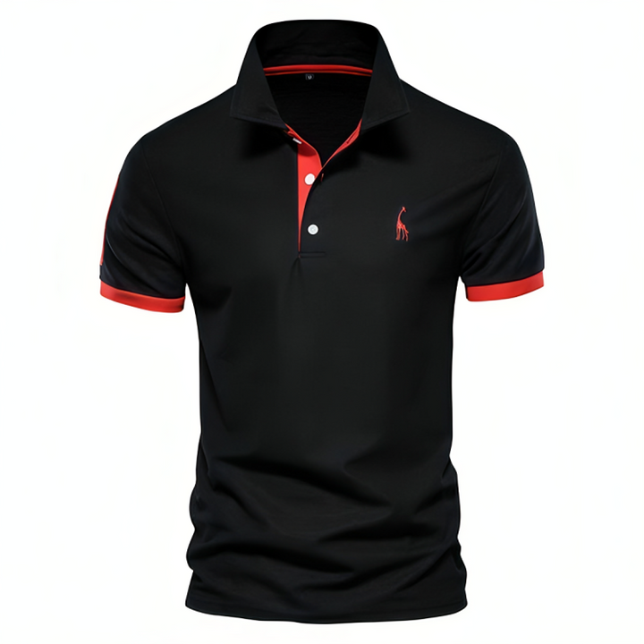Maxwell | Men's Contrast Trim Pique Short Sleeve Polo Shirt