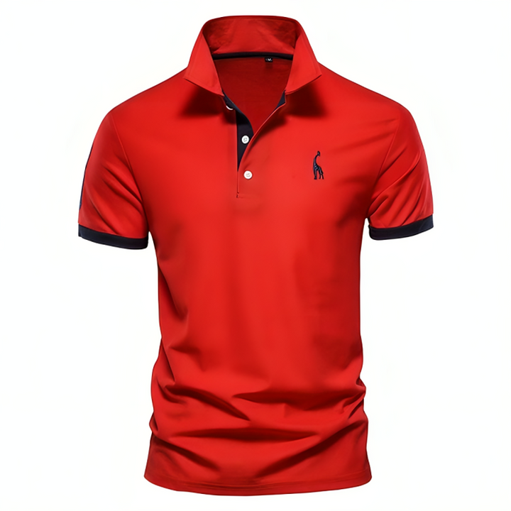 Maxwell | Men's Contrast Trim Pique Short Sleeve Polo Shirt