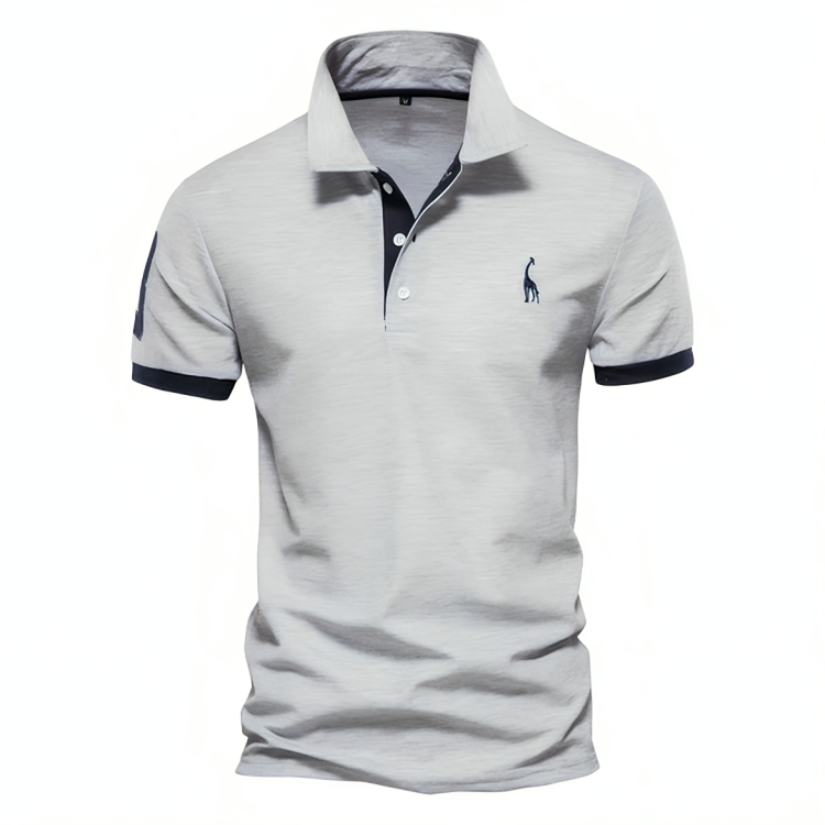 Maxwell | Men's Contrast Trim Pique Short Sleeve Polo Shirt