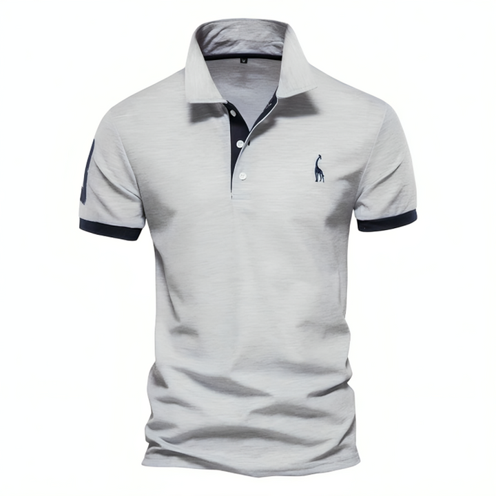 Maxwell | Men's Contrast Trim Pique Short Sleeve Polo Shirt
