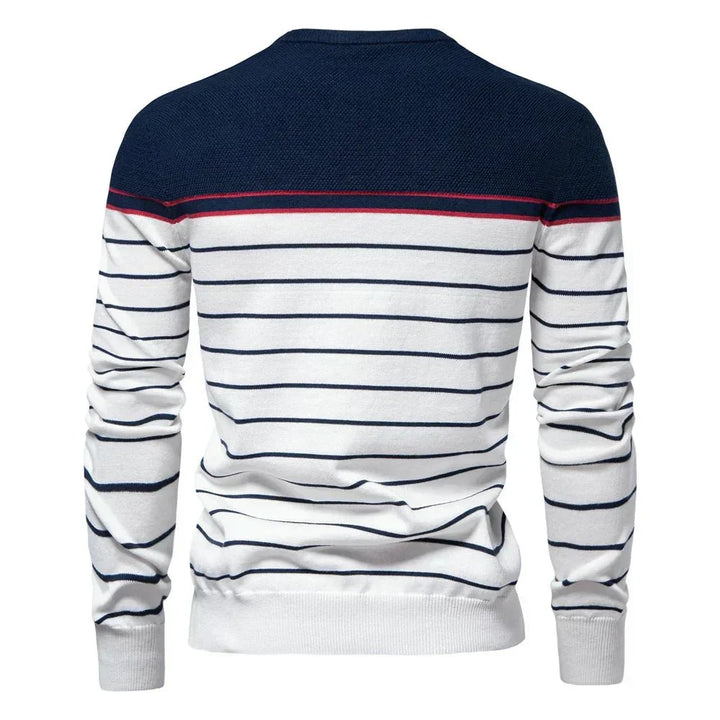 Mederic | Men's Breton Stripe Crew Neck Sweater