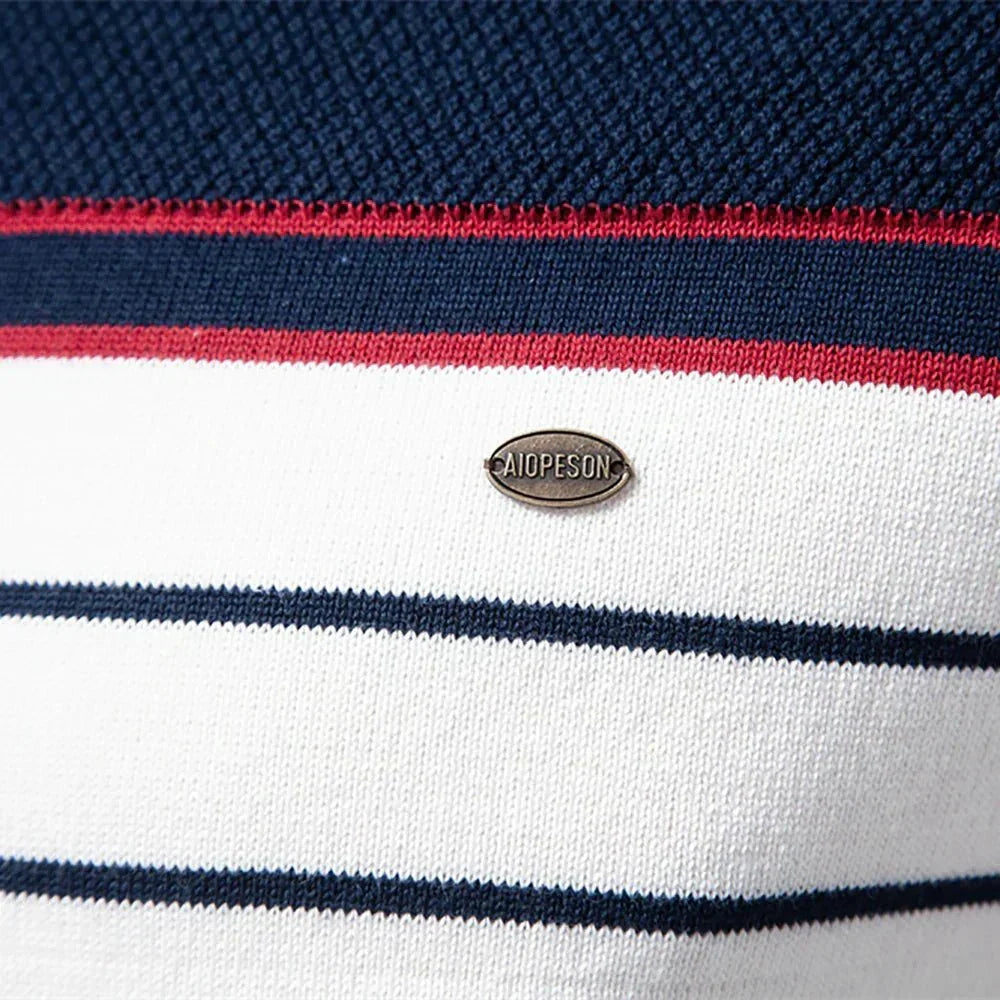 Mederic | Men's Breton Stripe Crew Neck Sweater