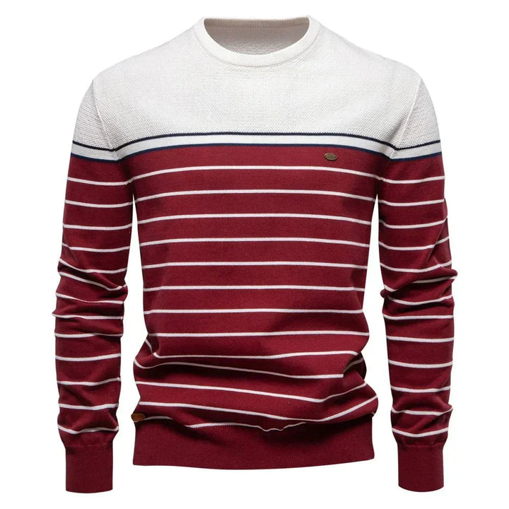 Mederic | Men's Breton Stripe Crew Neck Sweater