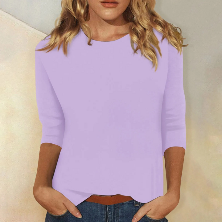 Meliora | Women's Loose-Fit Tunic Three-Quarter Sleeve Blouse