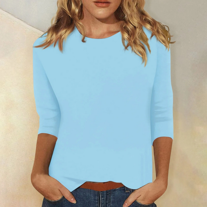 Meliora | Women's Loose-Fit Tunic Three-Quarter Sleeve Blouse