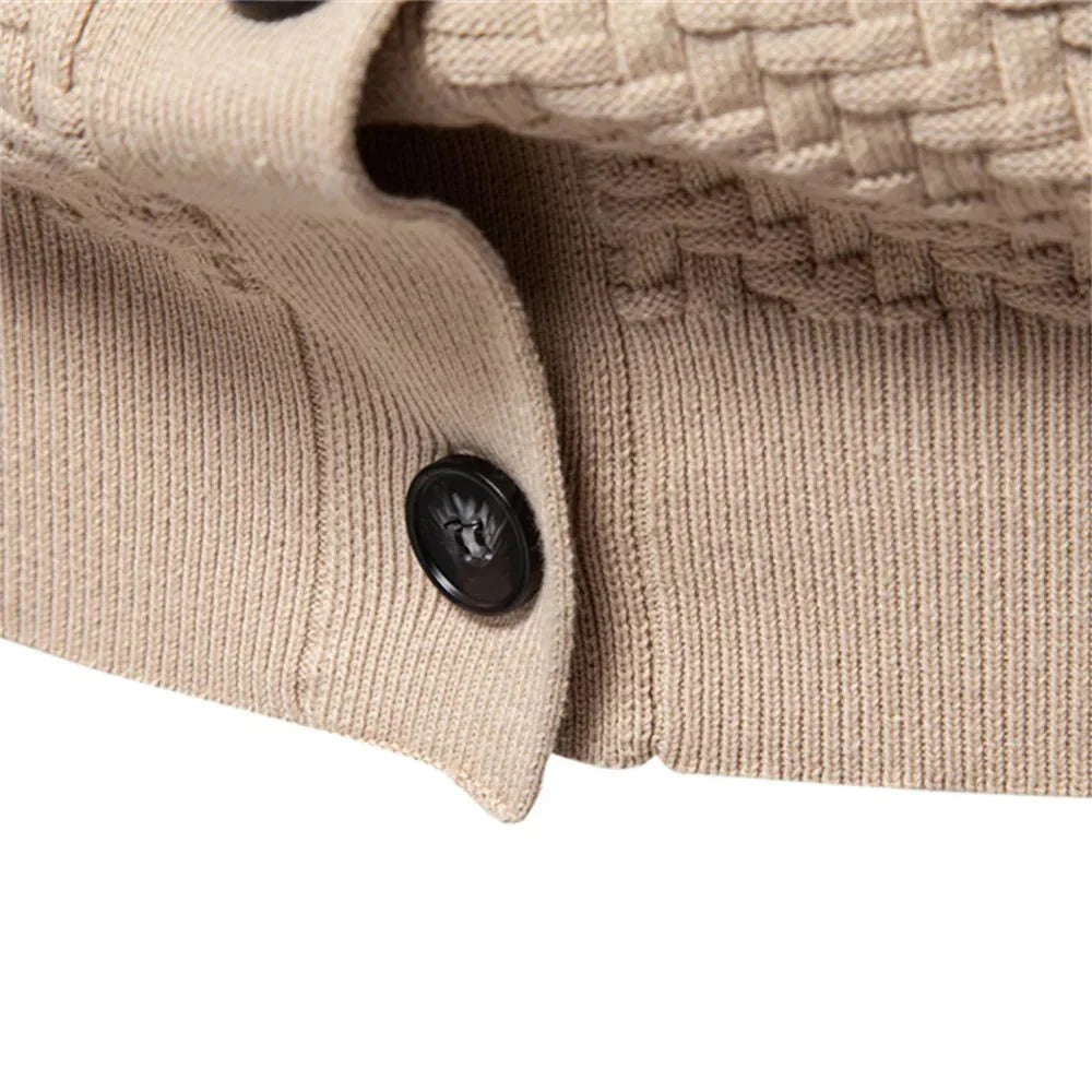 Melun | Men's Plain V-Neck Button Cardigan