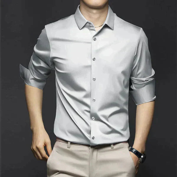 mens-business-woven-shirt-with-button-placket-and-point-collar-4