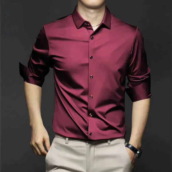 mens-business-woven-shirt-with-button-placket-and-point-collar-7