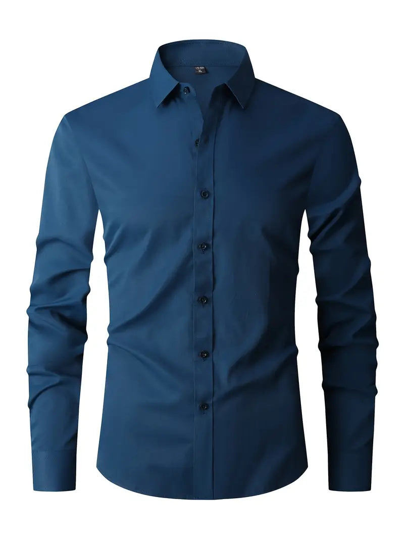 mens-business-woven-shirt-with-point-collar-and-button-cuffs-7