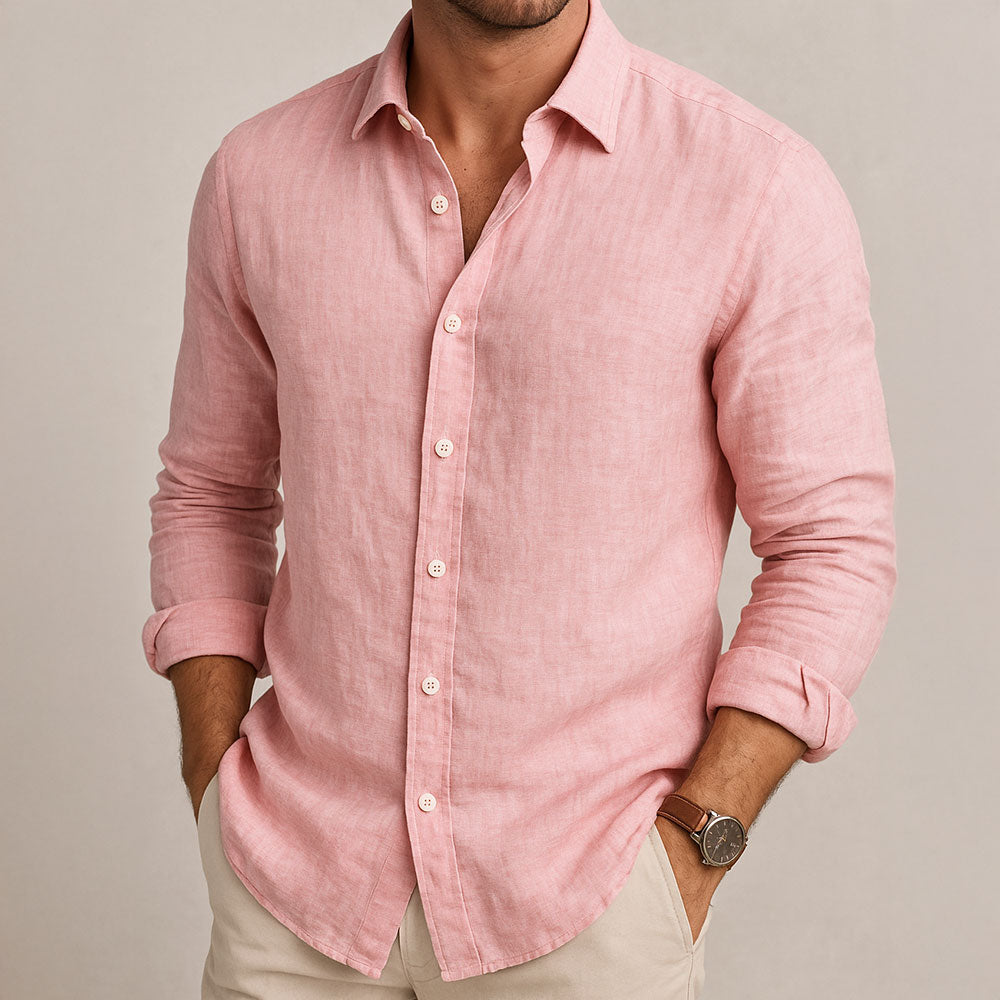 mens-casual-linen-blend-shirt-with-point-collar-and-chest-pocket-4