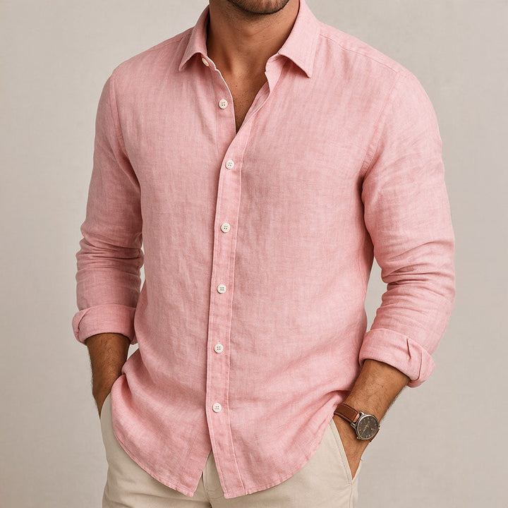 mens-casual-linen-blend-shirt-with-point-collar-and-chest-pocket-4