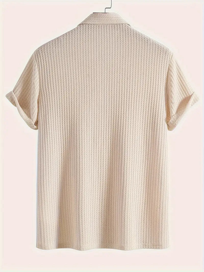 mens-casual-polyester-polo-shirt-with-knit-and-two-buttons-7