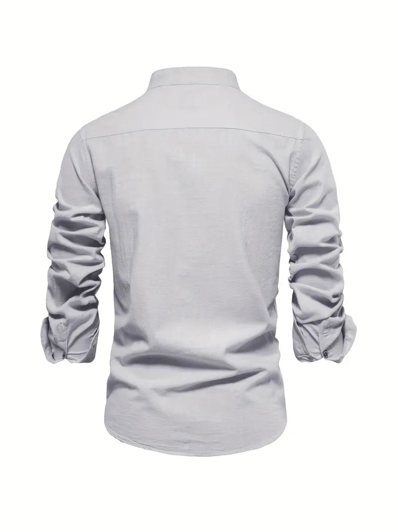 mens-casual-woven-shirt-with-band-collar-and-button-cuffs-10