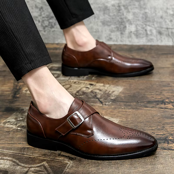 mens-dress-loafers-in-synthetic-material-with-monk-strap-and-perforated-toe-9