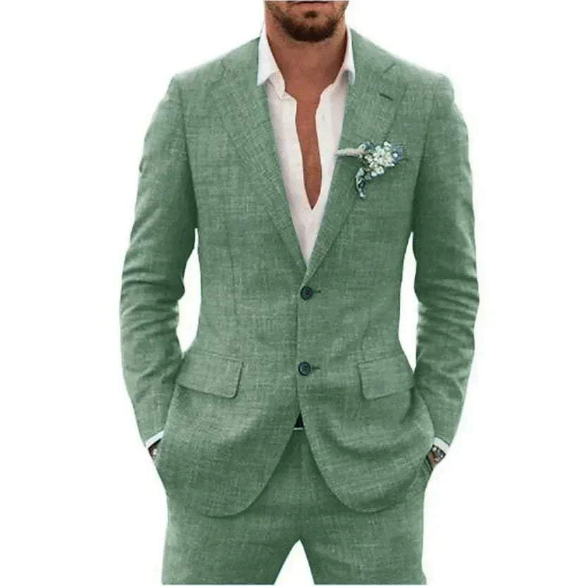 mens-linen-blend-suit-set-with-notch-lapels-and-two-button-blazer-7