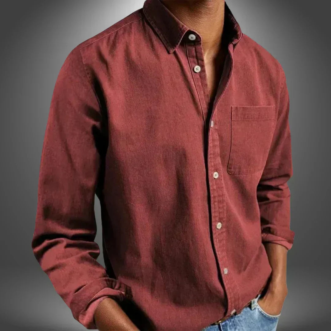 mens-woven-button-front-shirt-with-spread-collar-and-chest-pocket-10