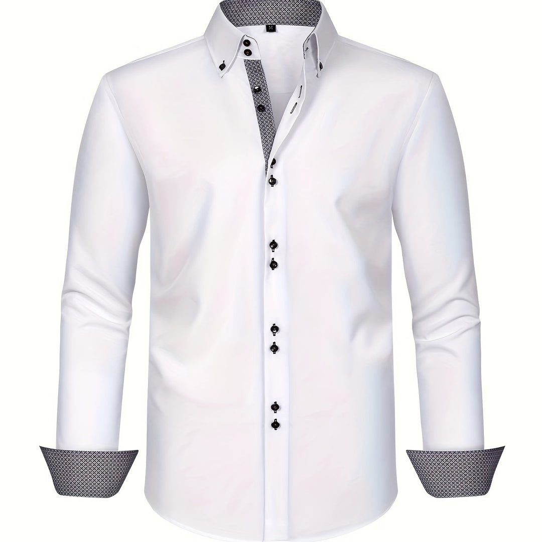 mens-woven-button-up-shirt-with-pattern-lined-collar-and-cuffs-18