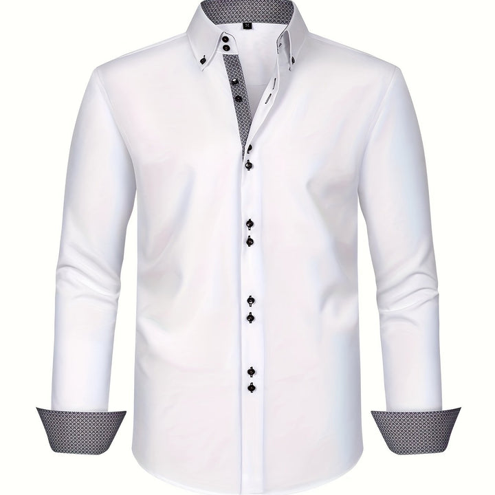 mens-woven-button-up-shirt-with-pattern-lined-collar-and-cuffs-18