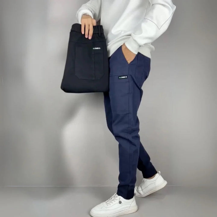 mens-woven-cargo-jogger-pants-with-elastic-waist-and-zip-pocket-3