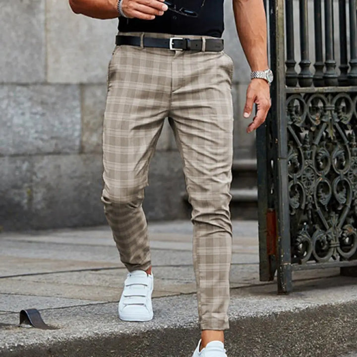 mens-woven-plaid-pants-with-belt-loops-and-cropped-hem-2