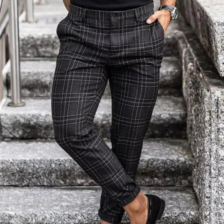mens-woven-plaid-pants-with-belt-loops-and-cropped-hem-5