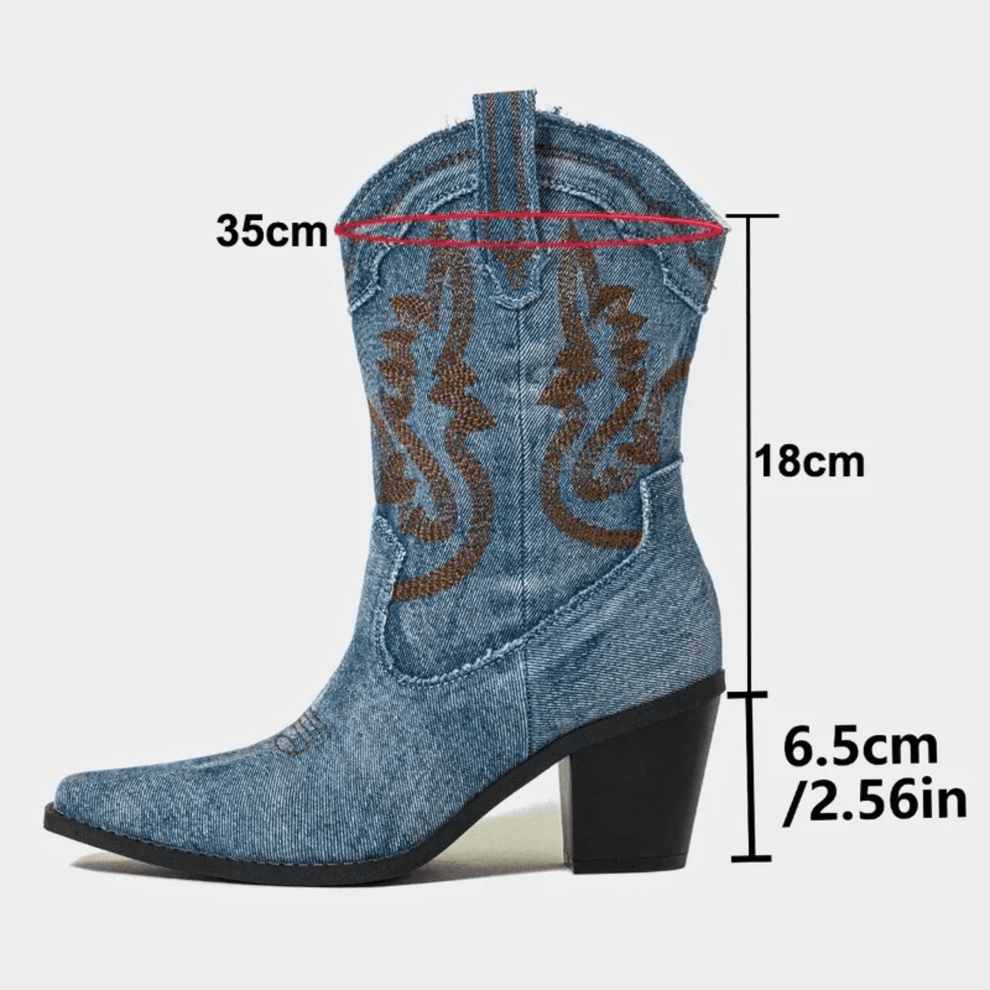 Sophia | Denim Ankle Boots