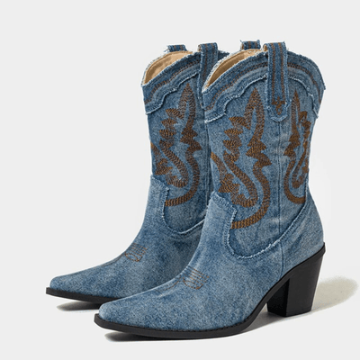 Sophia | Denim Ankle Boots