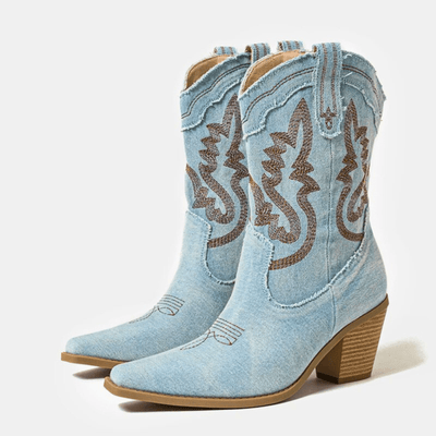 Sophia | Denim Ankle Boots