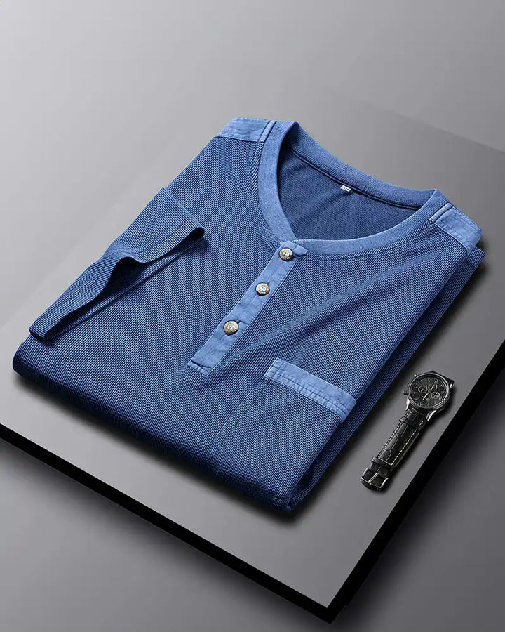 Narcisse | Men's Waffle Knit Henley