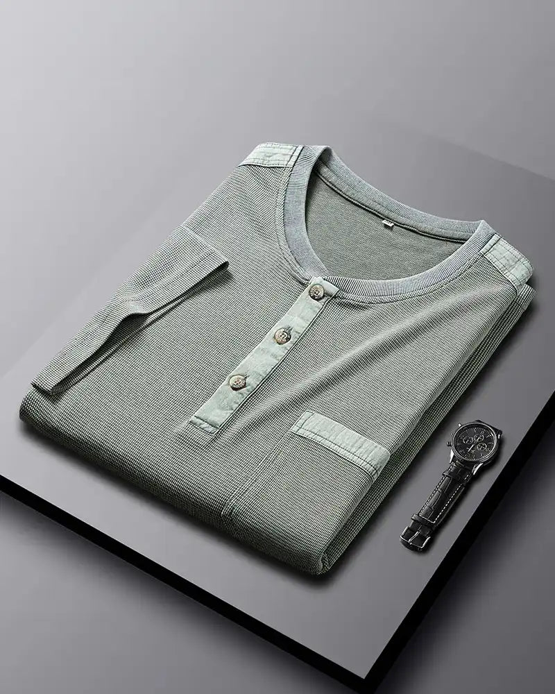 Narcisse | Men's Waffle Knit Henley