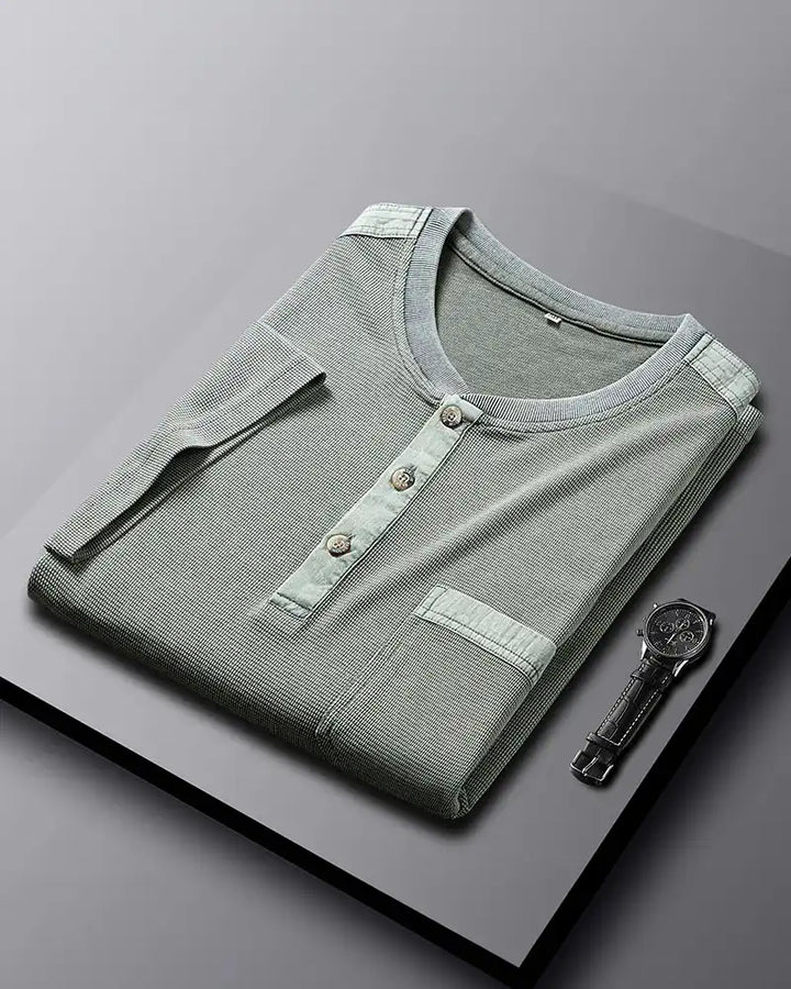 Narcisse | Men's Waffle Knit Henley