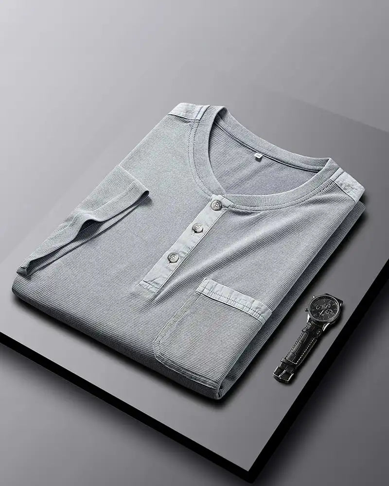 Narcisse | Men's Waffle Knit Henley
