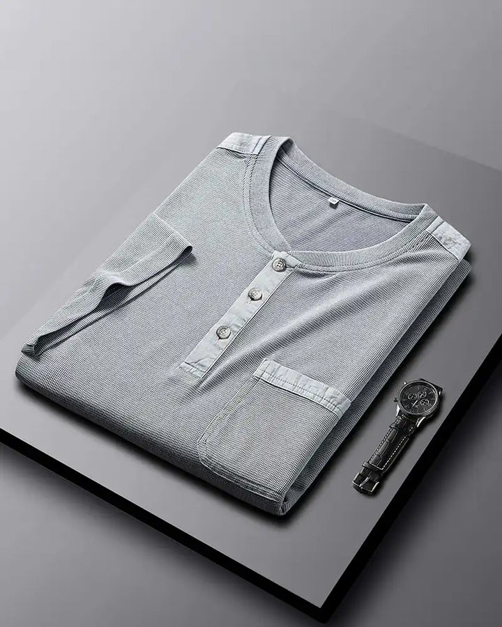 Narcisse | Men's Waffle Knit Henley