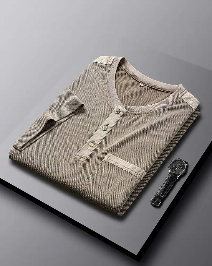 Narcisse | Men's Waffle Knit Henley