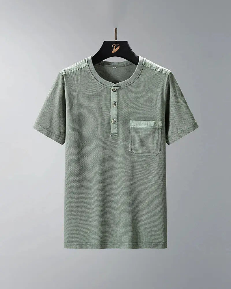 Narcisse | Men's Waffle Knit Henley