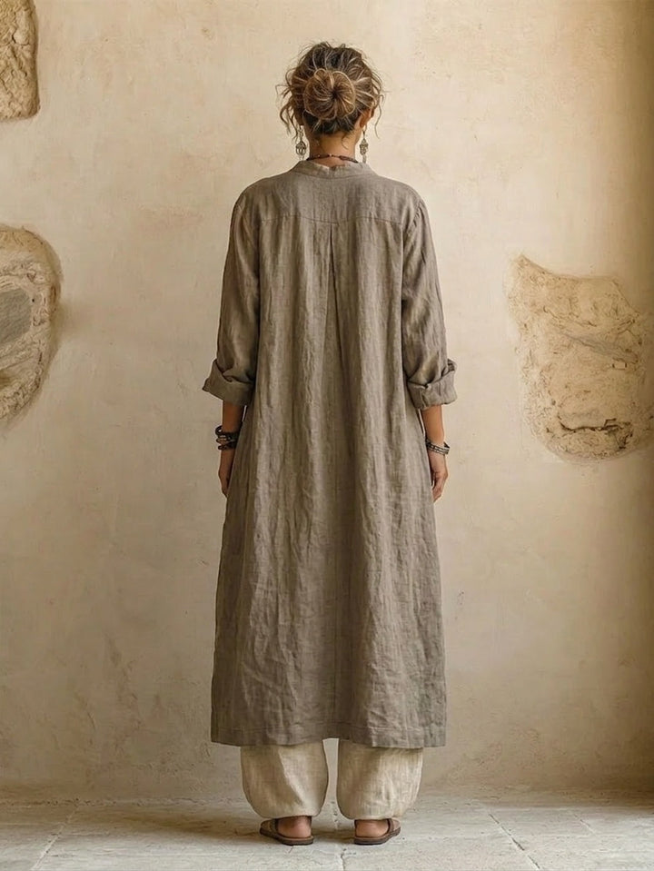 Natalie | Women's Relaxed Cotton-Linen Three-Piece Set