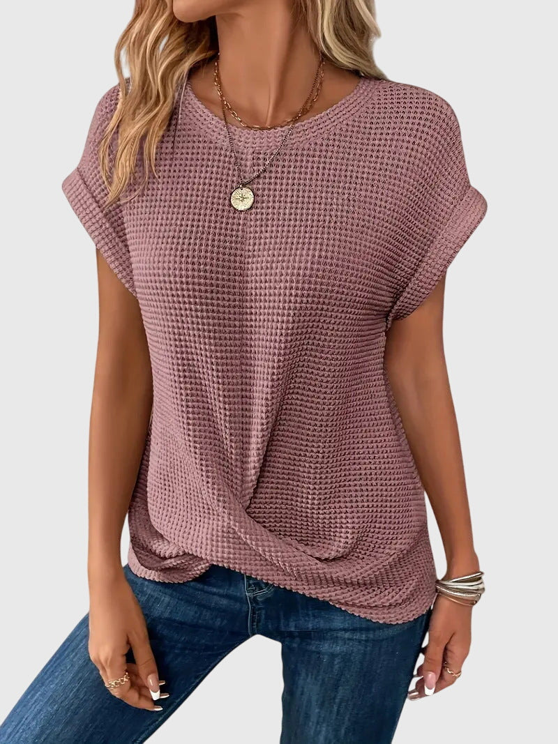Odette | Women's Timeless Crew Neck Versatile Blouse