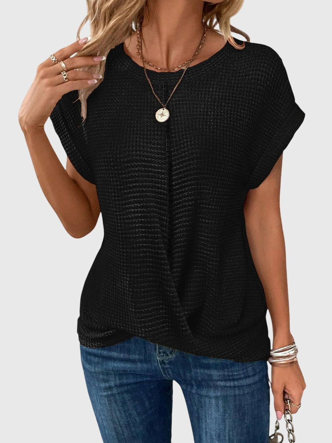 Odette | Women's Timeless Crew Neck Versatile Blouse