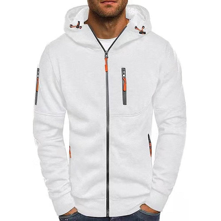 Odon | Men's Zip Up Hooded Knit Sweater