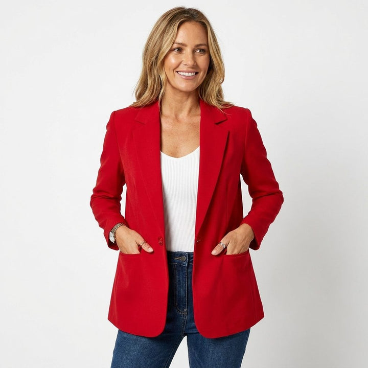 Hyacinthe | Women's Classic Single-Breasted Blazer with Notch Lapel