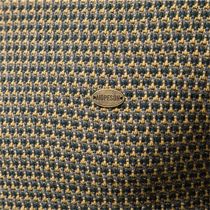 Pacome | Men's Diamond Texture Sweater with Contrast Trim