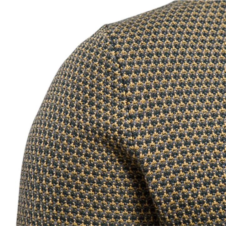 Pacome | Men's Diamond Texture Sweater with Contrast Trim