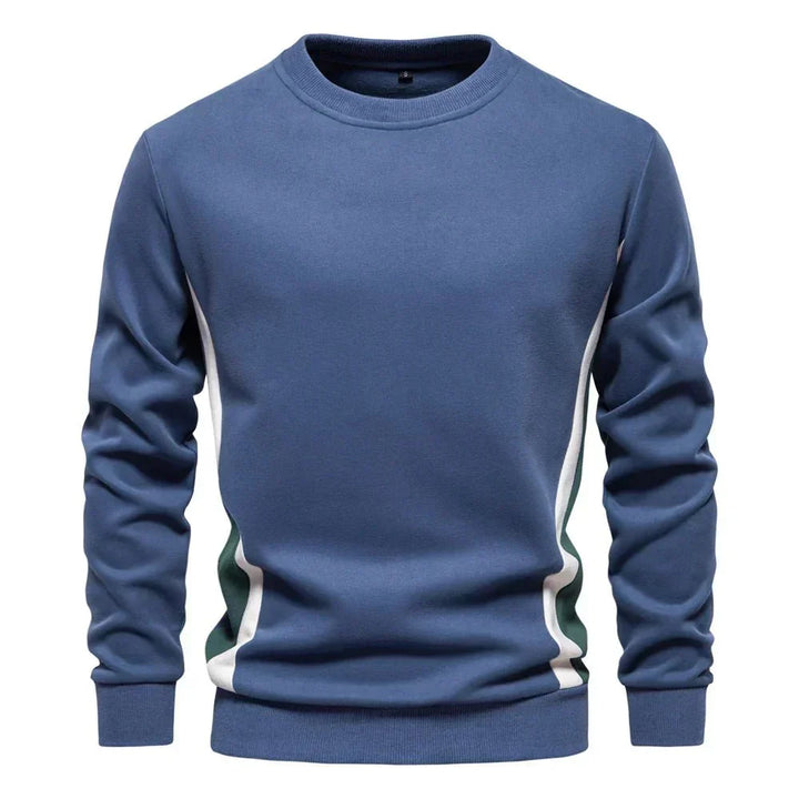 Parfait | Men's Crew Sweater with Contrast Side Panels