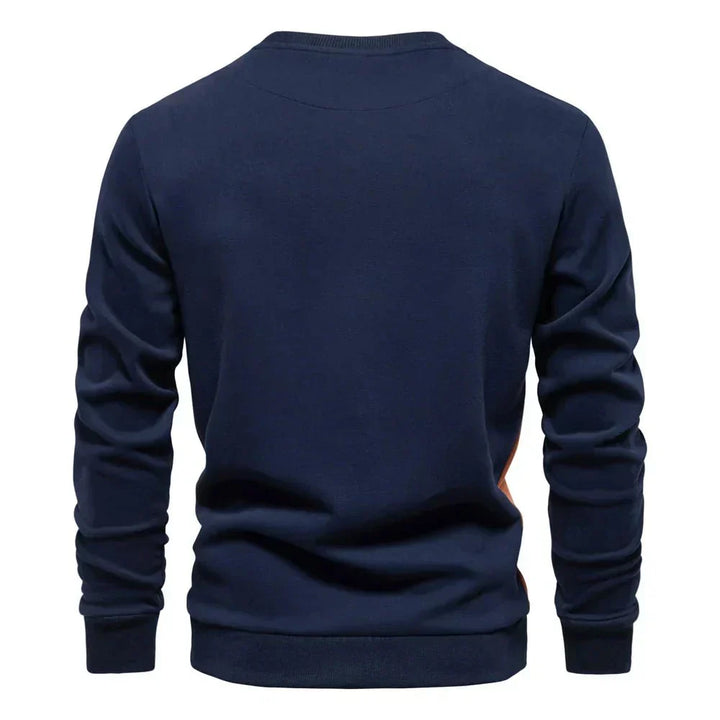 Parfait | Men's Crew Sweater with Contrast Side Panels