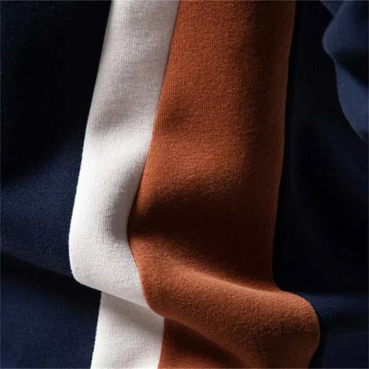 Parfait | Men's Crew Sweater with Contrast Side Panels