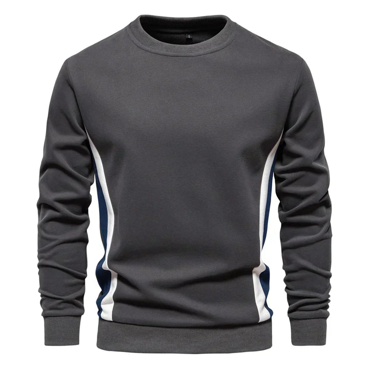 Parfait | Men's Crew Sweater with Contrast Side Panels