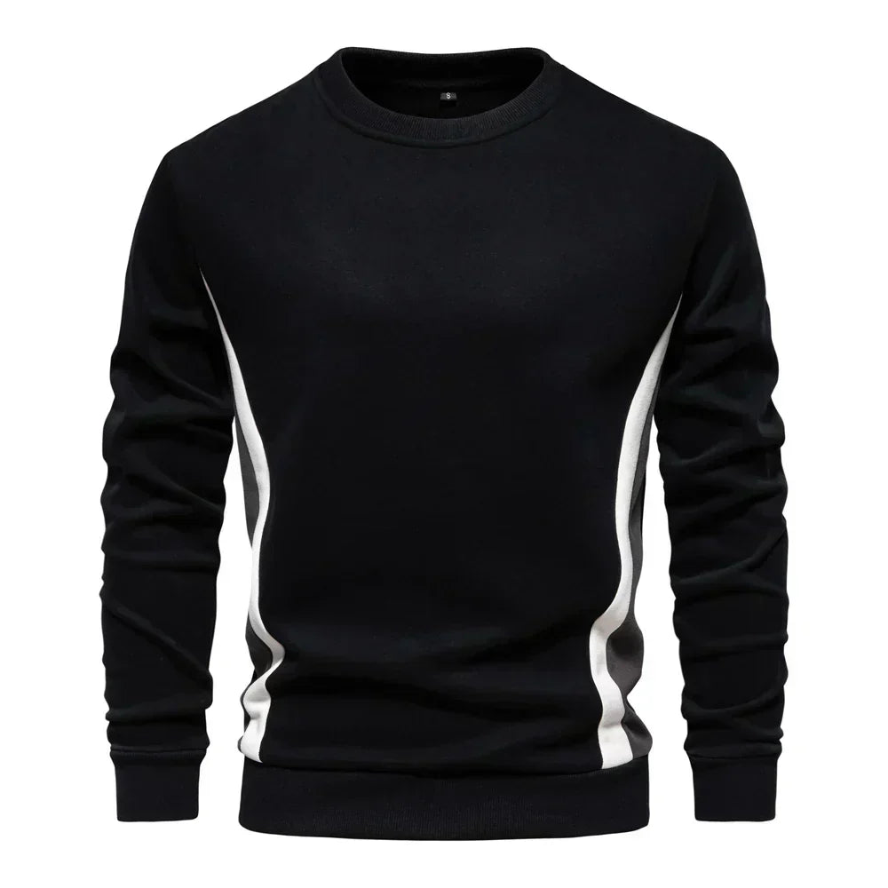 Parfait | Men's Crew Sweater with Contrast Side Panels