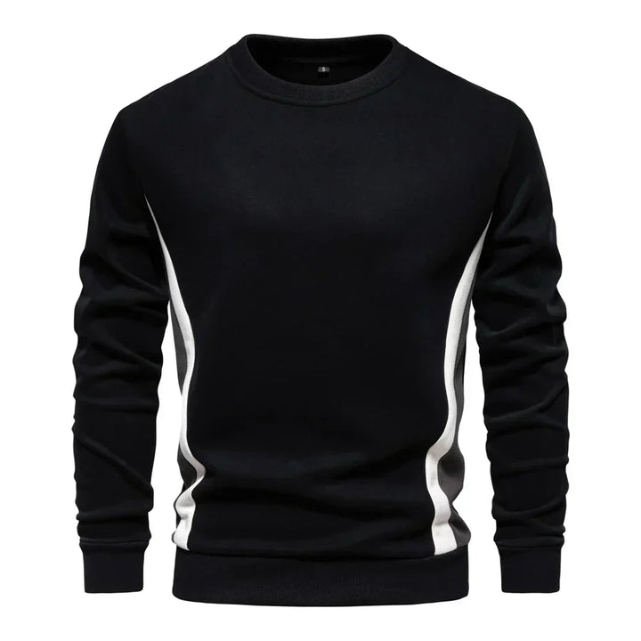 Parfait | Men's Crew Sweater with Contrast Side Panels