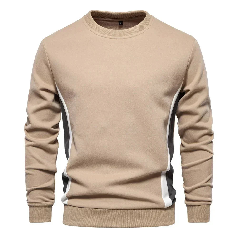 Parfait | Men's Crew Sweater with Contrast Side Panels
